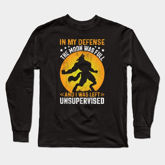 Werewolf, Unsupervised Long Sleeve T-Shirt by KennefRiggles